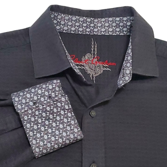 Robert Graham Other - Long Sleeve Robert Graham cotton Button Down Navy Knowledge, Wisdom, Truth M